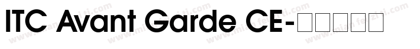 ITC Avant Garde CE字体转换